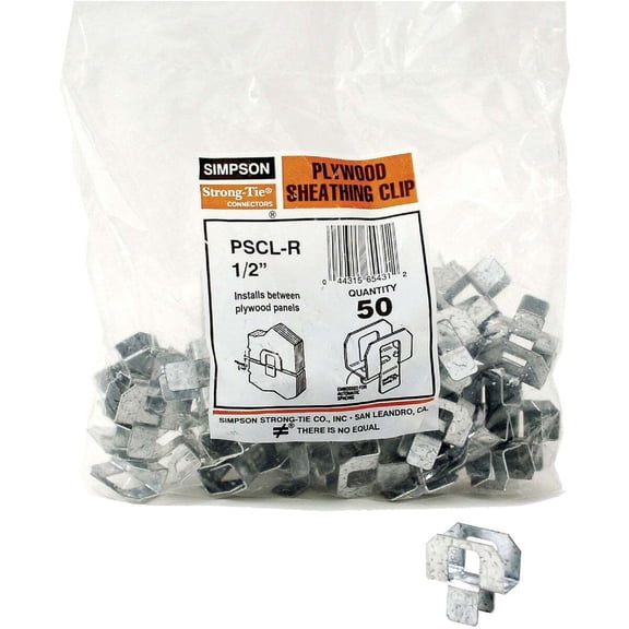 Simpson Strong-Tie Galvanized Silver Stainless Steel Panel Sheathing Clip 50 pk
