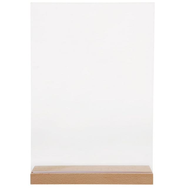 Acrylic Sign Holder Price Menu Holder Display Stand Desktop Menu Rack with Base