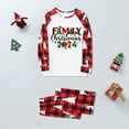 thumbnail image 3 of Zwiiyzr Family Matching Sets Christmas Jammies for Dad Christmas Men Plaid Printed Blouse Tops+Pants Family Matching Pajamas Set 2025 White, 3 of 7