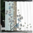 thumbnail image 3 of Ambesonne Japanese Shower Curtain, Romantic Sakura Blooms Art, 69"Wx84"L, Pale Seafoam, 3 of 4