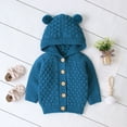 thumbnail image 2 of FRSASU Kids Coat , Infant Girl Boy Winter Jacket Warm Coat Knit Outwear Hooded Sweater, 2 of 9