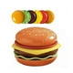 thumbnail image 1 of Stackable Burger Plate Set,Hamburger Plate set,Burger 6-layer Mini Dinner Plate, 1 of 5