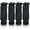 Black-15FT, variant on Kohree 4 Pack Boat Dock Lines - 15 'x 3/8" Double Braided Nylon Boat Dock Lines with 12" Eyelet, Black