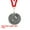 Iron, variant on Uxcell 2 Inch Badminton Medals Gold Award Medals with Neck Ribbon for Team Sports Games Party Favors 4 Pieces