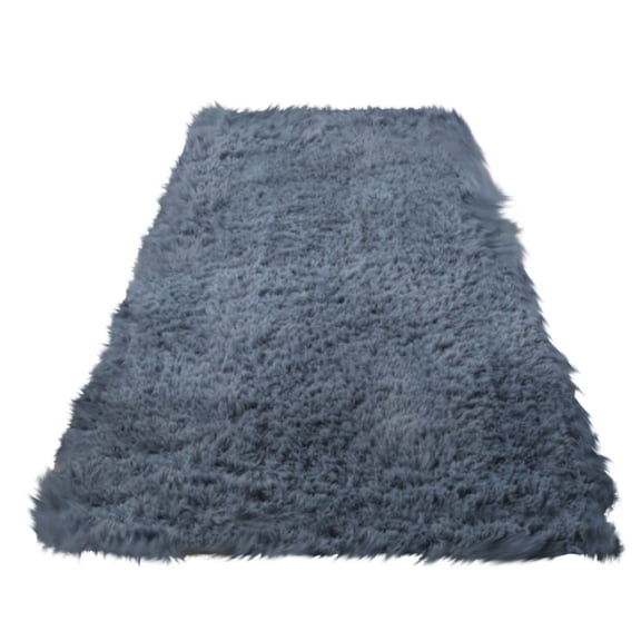 Gnwei Small Rug 47.2x19.7 for Bedroom, Soft Fuzzy Bedside Throw Area Rug for Living Room Dorm, Non Slip Plush Carpet Modern Home Decor Aesthetic for Entrance Nursery Kids Room