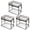 Black-3pc, variant on Black Oversized Transparent PVC Storage Bins Set of 3, Stable Durable Zipper Storage Cases for Family Moving Work and Outdoor Camping Item Arrangement