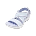 thumbnail image 2 of Sandalias cruzadas elásticas para mujer, zapatillas de verano, zapatos de playa con tacón de cuña para ocio Wmkox8yii  sa3853, 2 of 6