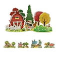 thumbnail image 4 of Ounissouiy 3D Paper Assembly House Model Niños DIY Paper Building Architecture Model Kids Early Educational Toy Type 5 Juguetes de construcción No.02, 4 of 6