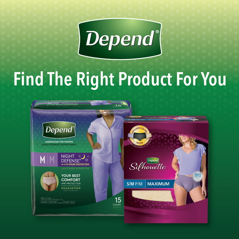 Depend FIT-FLEX Disposable Underwear Female Pull On with Tear Away Seams  X-Large, 43586, Maximum, 30 Ct