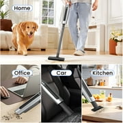 AUOSHI Cordless Handheld Vacuum Cleaner, 120W 18KPa Strong Suction, Dual HEPA Filtration, Portable Car and Home Vacuum with Multiple Attachments, USB-C Charging, One-Touch Empty Dust Cup