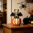 thumbnail image 6 of Halloween Ghost Decor, Wooden Table Centerpieces Halloween Decorations Indoor Cute Trick Or Treat Candy Sign Blocks for Home Shelf Party C, 6 of 6