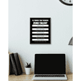 thumbnail image 5 of 8x10in Black Framed Inspirational Framed Canvas Wall Art ZERO TALENT Motivational Positive Quote Sayings Office Home Decor Prints Encouraging Posters, 5 of 5