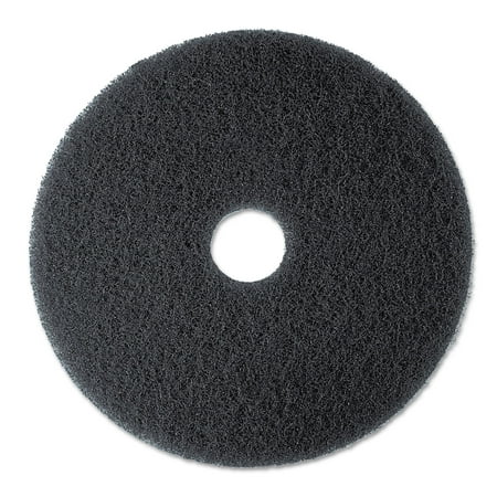 3M High Productivity Floor Pad 7300  17  Diameter  Black  5/Carton -MMM08275