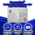 thumbnail image 5 of PowerStar Replacement T-105 GC2 6V 200Ah Deep Cycle Flooded Lead Acid Battery x2, 5 of 8