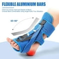 thumbnail image 3 of Plantar Fasciitis Night Splint-Upgrade 3 Adjustable Planter Facetious Relief Brace,Plantar Fasciitis Relief Women Men Straps,Support Relief Foot Drop Achilles Tendonitis Day Night(Blue-1PC), 3 of 6