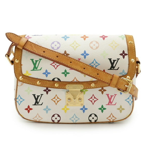 Pre-Owned LOUIS VUITTON Louis Vuitton Monogram Multicolor Sologne Shoulder Bag Blanc White...