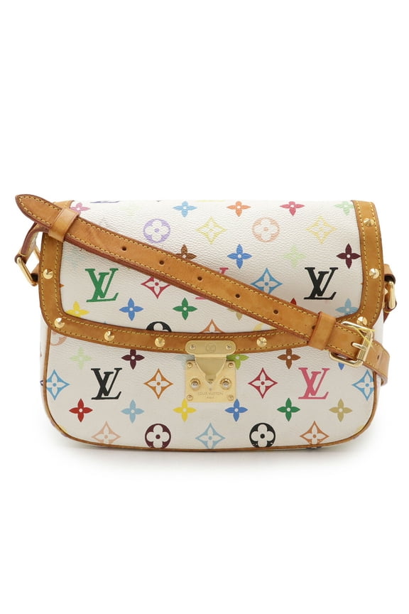 Pre-Owned LOUIS VUITTON Louis Vuitton Monogram Multicolor Sologne Shoulder Bag Blanc White...