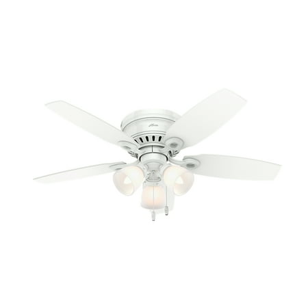Hunter 46 Hatherton Snow White Ceiling Fan With Light Com