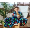 thumbnail image 6 of Dyno Time Plush Fleece Kid Throw Blanket (50" x 60") - Dinosaur Paradise - Soft Dinosaur Throw Blanket - for Boys and Girls and Kids of Any Age, 6 of 6