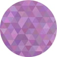 thumbnail image 1 of Ahgly Company Tapis Ronds Abstraits Violet Violet à Motifs Intérieurs, Ronds de 8 Pi, 1 of 6