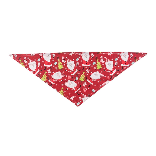 Greeniant Bufanda Triangular Universal para mascotas, decoración de cuello de algodón, toallas, pañuelo decorativo, accesorio para caminar al aire libre Ropa para mascotas Verde Greeniant PT003851-01