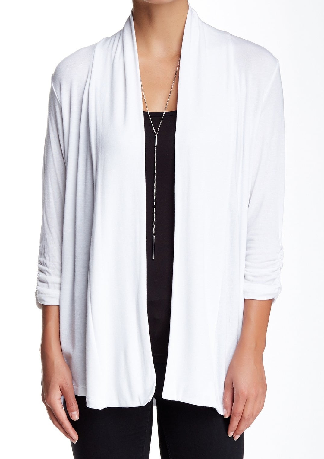White flyaway cardigan Clearance