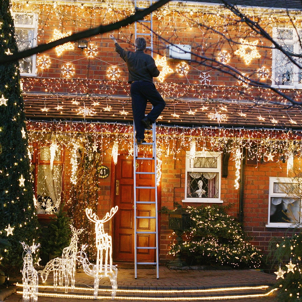 DONGPAI 328Ft 2000LEDs Extra Long Christmas String Light, 8 Lighting Modes Outdoor Waterproof Christmas Lights for Indoor Outdoor Wedding Party Home Garden Decoration, Warm White