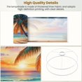 thumbnail image 4 of Linen Drum Lampshades Sunset Beach Palm Tree Ocean Waves Watercolor Coastal 13"x13"x10" Light Shade for Table Lamps Floor Lamp Shades Lampshade Replacement Assembly Required, 4 of 8