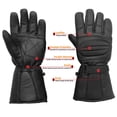 thumbnail image 5 of Men's Motorcycle Gauntlet Leather Windproof Heavy Duty Winter Biker Gloves M, 5 of 5