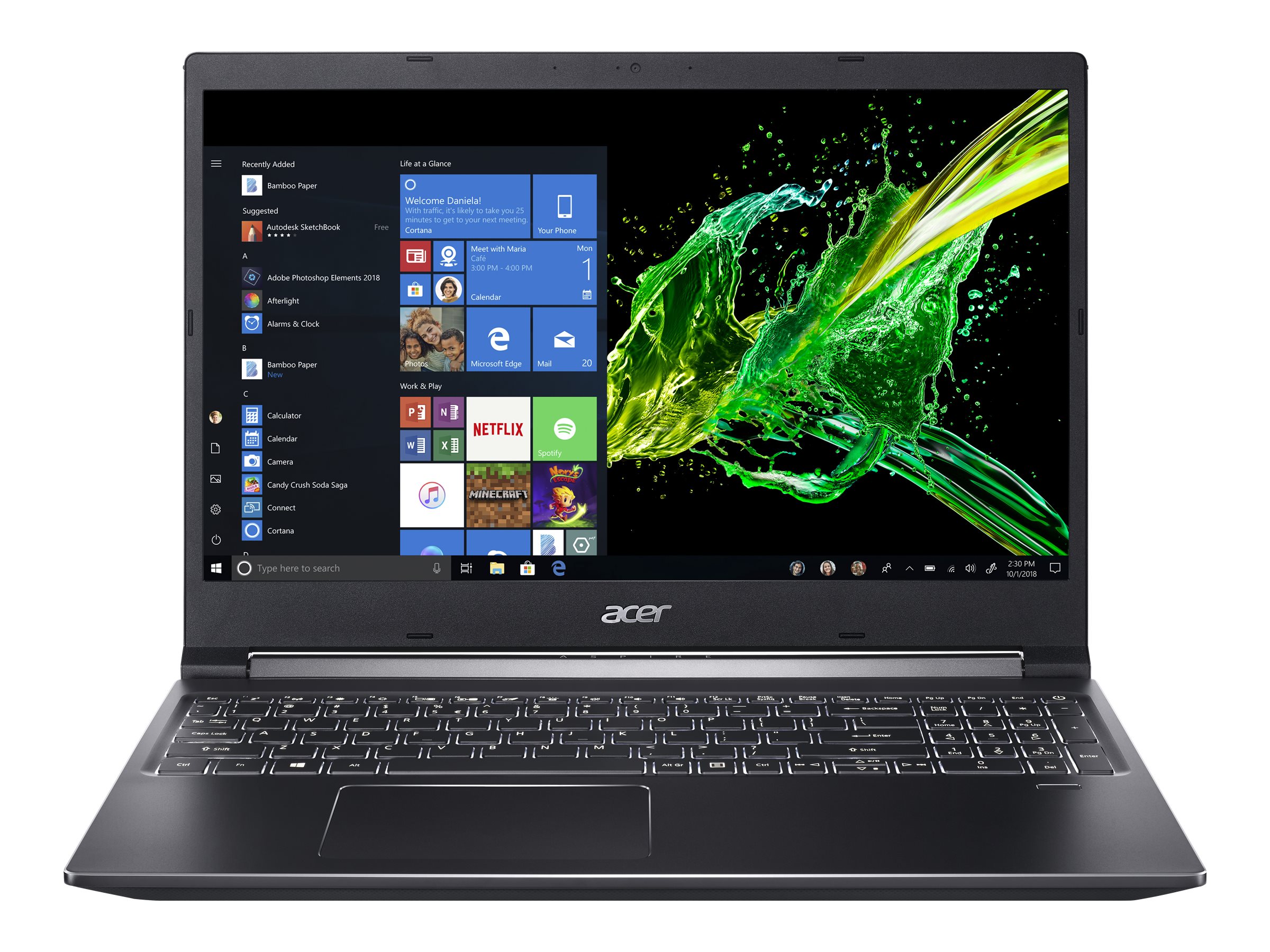 Acer Aspire 7 15.6" Full HD Laptop, Intel Core i7 i7-9750H, 512GB SSD, Windows 10 Home, A715-74G-71WS - image 3 of 8