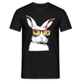 thumbnail image 2 of BUWTTER Mens Easter Day Shirts Short Sleeve Crew Neck Tops Funny Rabbit Graphic Tees Black L, 2 of 3