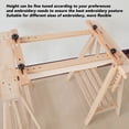 thumbnail image 3 of Wooden Embroidery Frame Rectangle Adjustable for Display 60x100cm Craft Sewing Accessory, 3 of 7