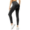 thumbnail image 4 of Lenpel Leggings for Women High Waisted Full Length Stretchy Athletic Yoga Pants Running Workout Tights, 4 of 5