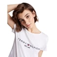 thumbnail image 3 of Camiseta Tommy Hilfiger para mujer, corte regular, logotipo bordado, 3 of 5