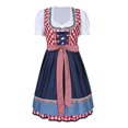 thumbnail image 1 of Disfraz de Oktoberfest para mujer, vestido tradicional Dirndl, disfraz de dama, traje de sirvienta cervecera, 1 of 4