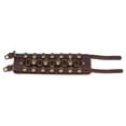 thumbnail image 2 of Pulsera de cuero trenzado con hebilla ajustable y decoración de mano, 2 of 14