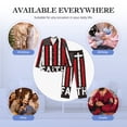 thumbnail image 7 of KLL USA Flag Cross Sleepwear Mens Flannel Pajamas,Long Cotton Pj Set, 7 of 7