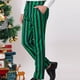 thumbnail image 5 of Pantalones de traje casuales con bolsillos y estampado de rayas rectas para hombre, 5 of 8