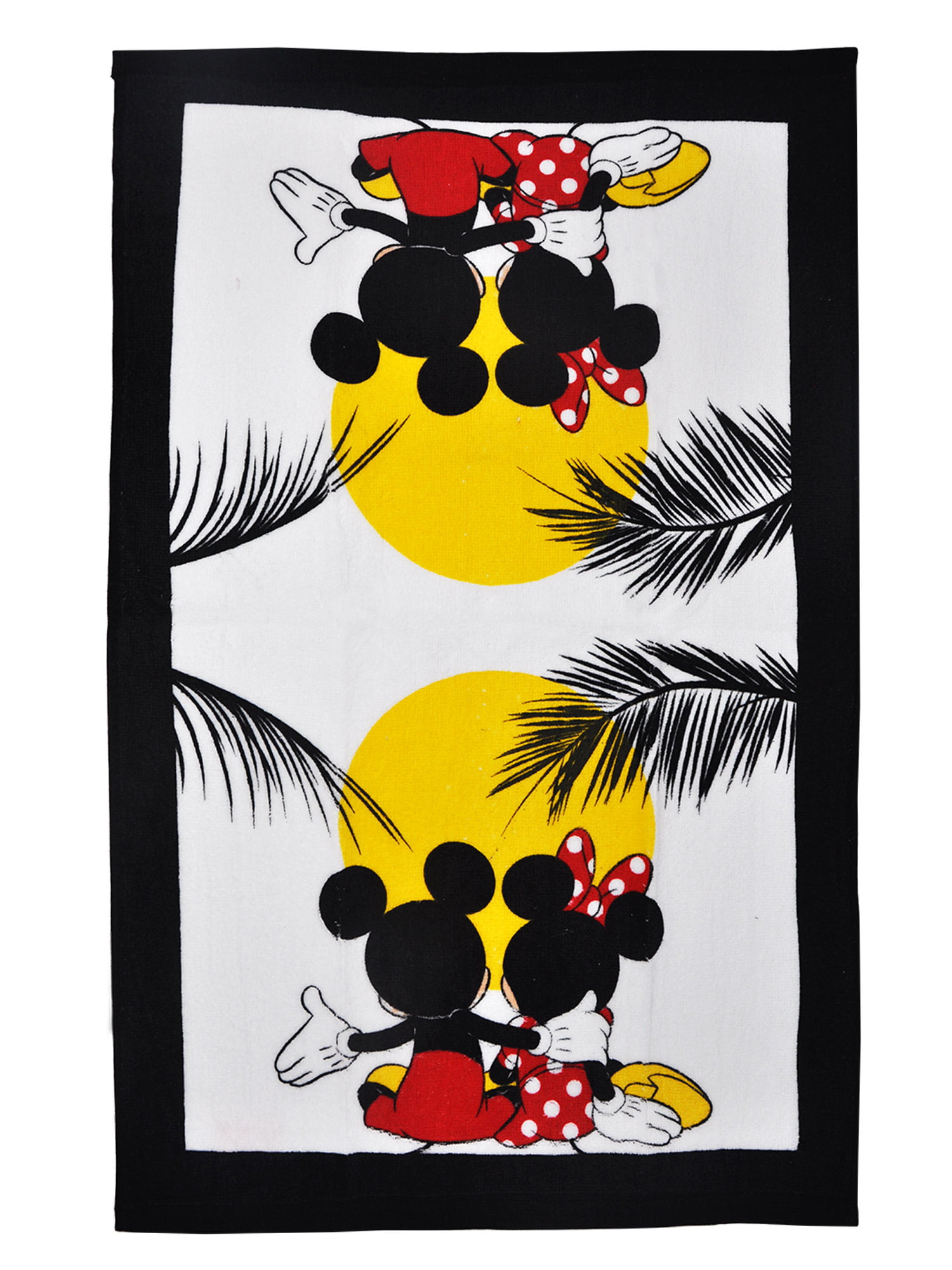 Disney Mickey Mouse Minnie Mouse 6 pc Kitchen Set Silicon Mitts Dish Towels