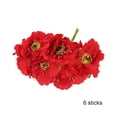 thumbnail image 5 of Injueey Craft Mixed Red Artificial Flower Cherry Stamen Berries Bundle DIY Christmas Wedding Cake Caja de regalo Decoración Flores artificiales Tipo20 6 piezas Injueey HA002022-20, 5 of 5