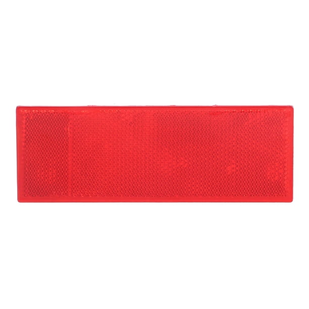 Pegatina reflectante de seguridad Calcomanía reflectora de advertencia rectangular roja para conducción nocturna de remolques de camión