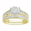 Forever Bride 1/3 Carat T.W. Diamond Composite 10Kt Yellow Gold Bridal Set