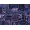 thumbnail image 1 of Ahgly Company Machine Washable Indoor Rectangle Oriental Blue Modern Area Rugs, 7' x 9', 1 of 4