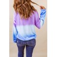 thumbnail image 1 of POGLIP Women's Color Block Tie Dye Pullover Sweatshirt, 1 of 6