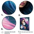 thumbnail image 3 of Designart Fashion Indian Woman In Pink And Blue VI Canvas Wall Art, 3 of 5