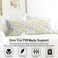 thumbnail image 3 of Lemon Print Body Pillow Cover - Soft & Breathable Fabric, Hidden Zipper, 20"x54", Cute Fruit & Floral Design - Perfect Gift for Lemon Lovers, Summer Decor, Side Sleepers & Pregnancy Support, 3 of 7