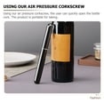 thumbnail image 2 of 1Pc Air Pressure Bottle Opener Multi-purpose Wine Opener Household Gadget (Black), 2 of 6