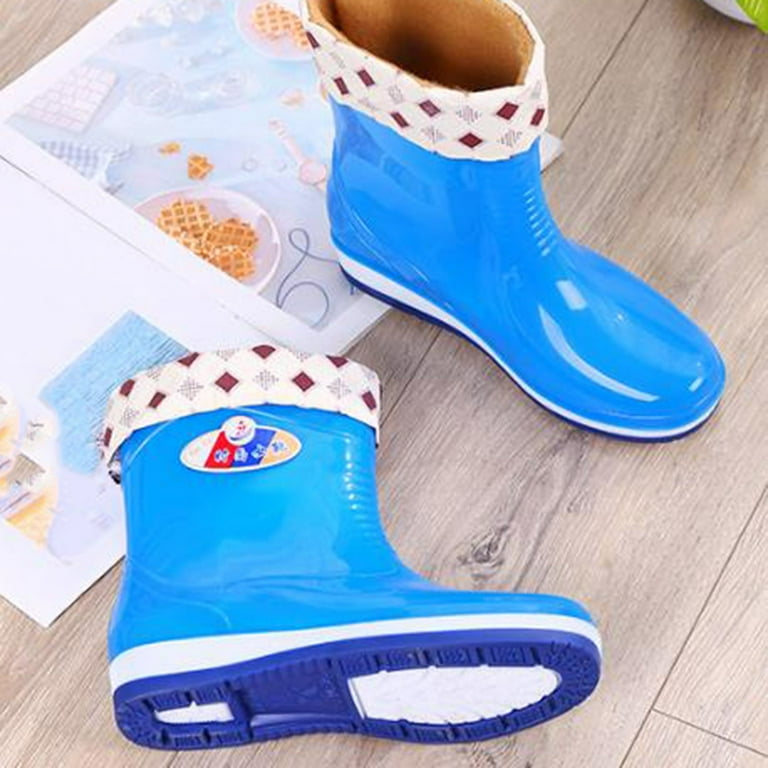 Blue rain deals boots walmart