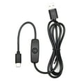 thumbnail image 2 of JacobsParts 5-Pack 3A USB Type C Cable On/Off Power Button Switch Raspberry Pi & Phone Charging, 2 of 3