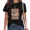 A-Black, variant on UNISHE Women's She Loves Jesus And America Too T-Shirt Rose Flower Frame Patriotic Flag Tee Black, M